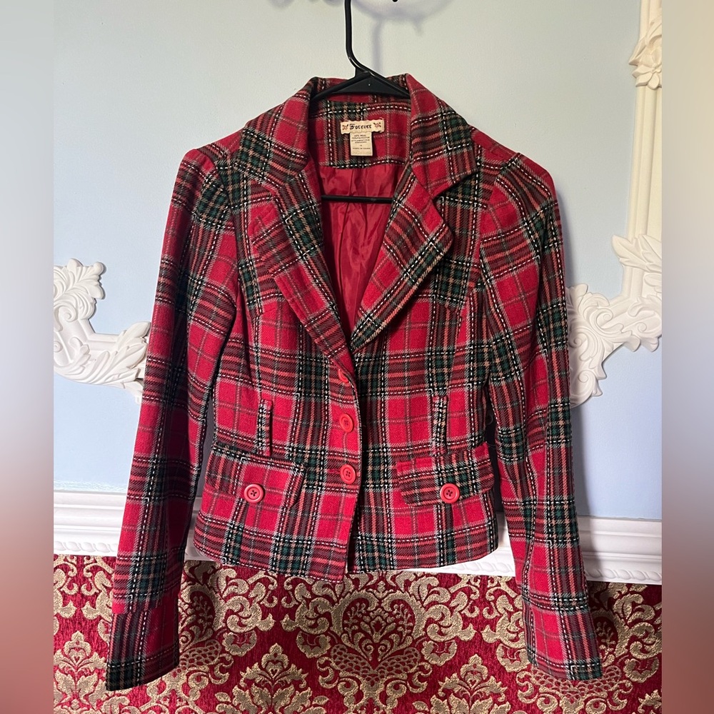 Plaid Jacket Retro Style